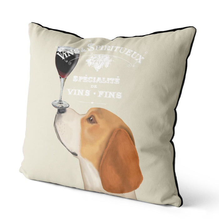 Dog Au Vin, Beagle, Cushion / Throw Pillow