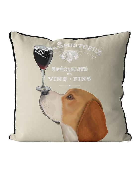 Dog Au Vin, Beagle, Cushion / Throw Pillow