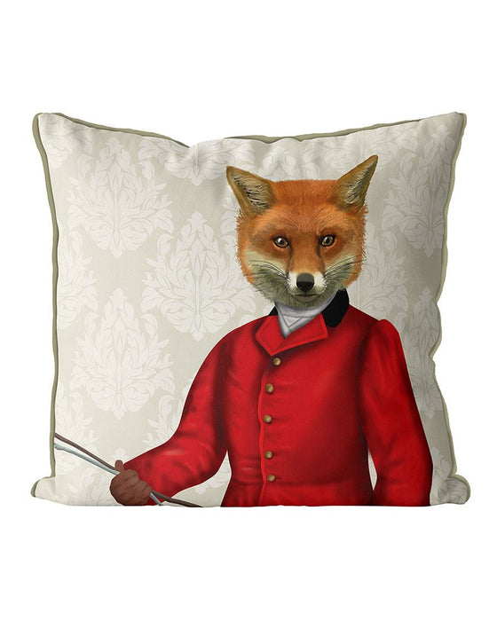 Fox Hunter 3, Portrait, Cushion / Throw Pillow
