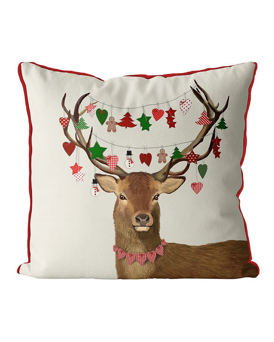 Deer, Homespun Decorations, Cushion / Throw Pillow