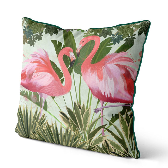 Tropical Flamingo, Pair, Cushion / Throw Pillow