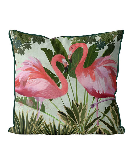 Tropical Flamingo, Pair, Cushion / Throw Pillow
