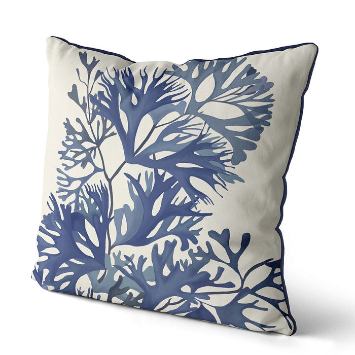 Seaweed 2 Blue, Cushion / Throw Pillow