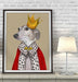 Greyhound Queen, Dog Art Print, Wall art | Print 14x11inch