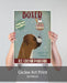 Boxer Ice Cream, Dog Art Print, Wall art | Print 18x24inch