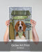 Beagle Surf Shack, Dog Art Print, Wall art | Print 18x24inch