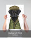 Labrador Black Country Dog, Dog Art Print, Wall art | Print 18x24inch