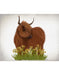 Highland Cow, Daffodil, Animal Art Print | FabFunky