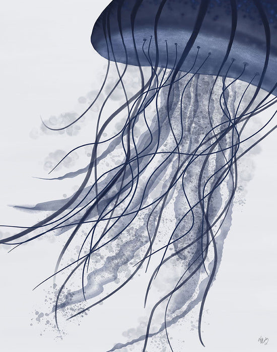Jellyfish Drift in Blue