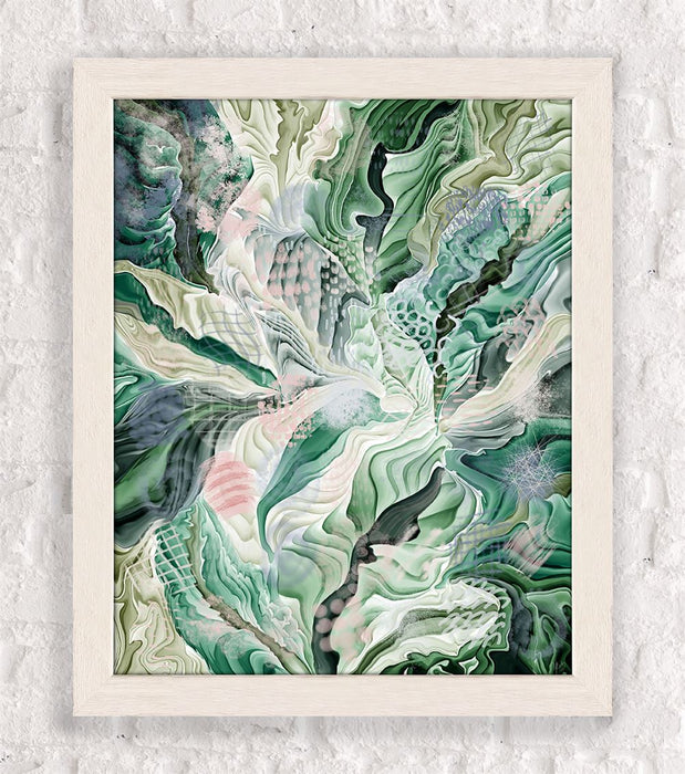 Tropical Forest Abstract 2, Abstract Art Print, Wall art