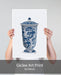 Chinoiserie Vase Tree Blue, Art Print | Print 18x24inch