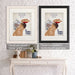 French Bulldog Fawn Pasta Cream, Dog Art Print, Wall art | Framed Black